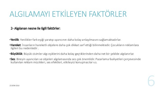 Algılama ve algılama Algılama ve algılama